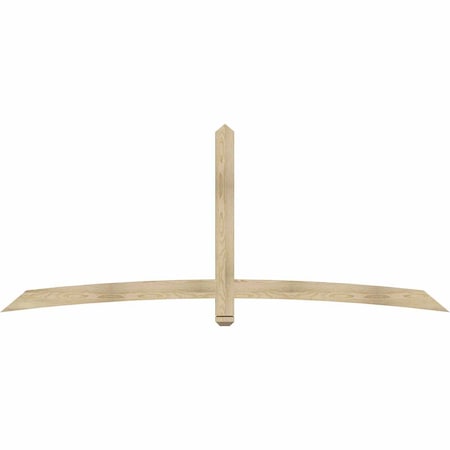 Ekena Millwork Bellingham Rough Sawn Timber Gable Bracket, Douglas Fir, 96"W x 40"H x 2"D x 4"F, 10/12 Pitch GBW096X40X0204BEL00RDF